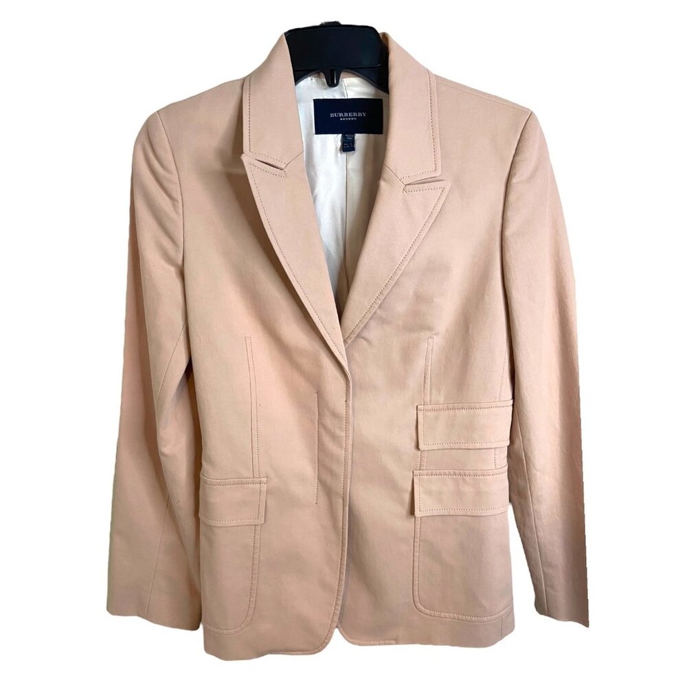 Burberry blazer jacket size 8 pink pastel made‎ in Italy
